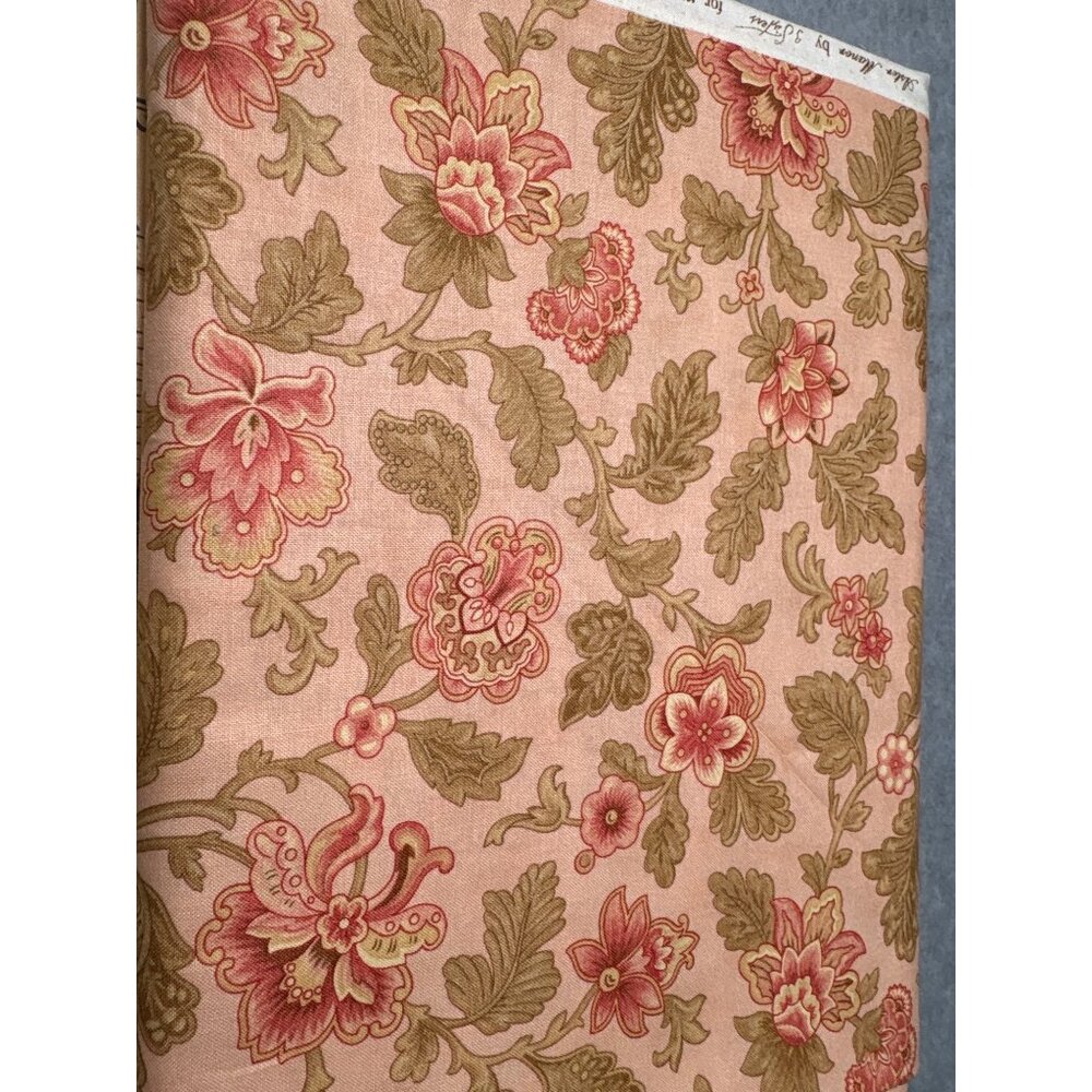 Aster Manor by 3 Sisters Moda Fabrics Pattern #3991 1/2 yard x 44" Pink Floral Q